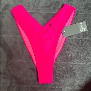 ONEONE SWIMWEAR Cher my medium Hott pink bikini bottom (fits size 4-6)
